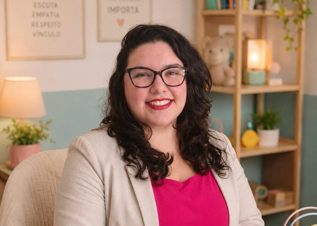 Helena Ceschin, psicóloga infantil e adolescente, em seu consultório em Joinville